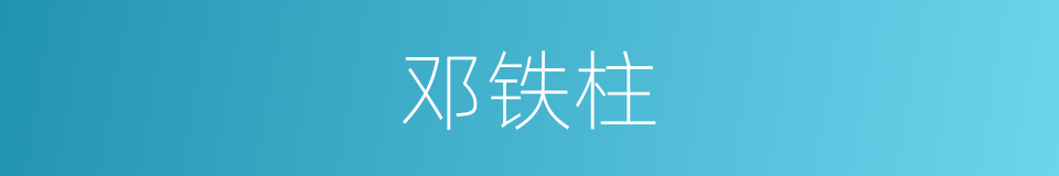 邓铁柱的同义词