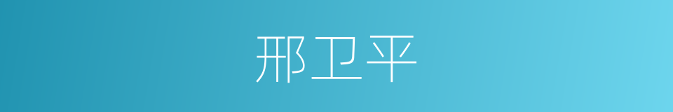 邢卫平的同义词