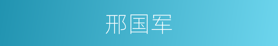 邢国军的同义词