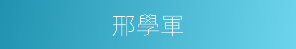 邢學軍的同義詞