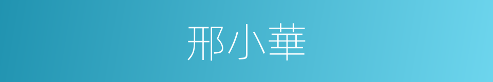 邢小華的同義詞