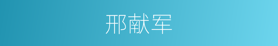 邢献军的同义词