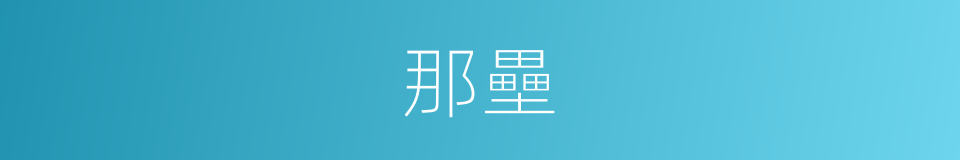 那壘的同義詞