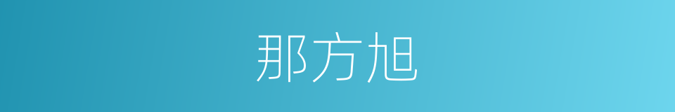 那方旭的同义词