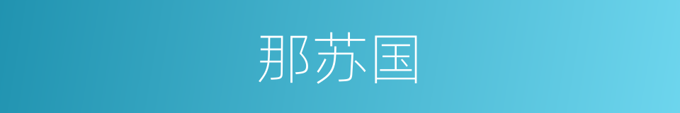 那苏国的同义词