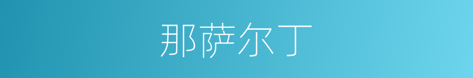 那萨尔丁的同义词