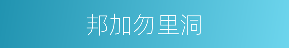 邦加勿里洞的同义词