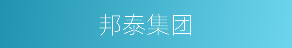 邦泰集团的同义词