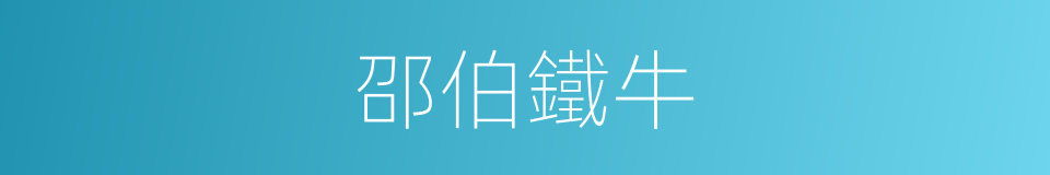 邵伯鐵牛的同義詞