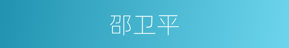 邵卫平的同义词