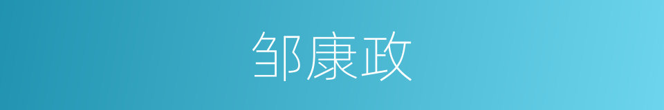 邹康政的同义词