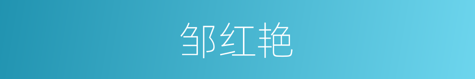 邹红艳的同义词