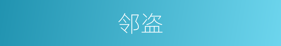 邻盗的同义词