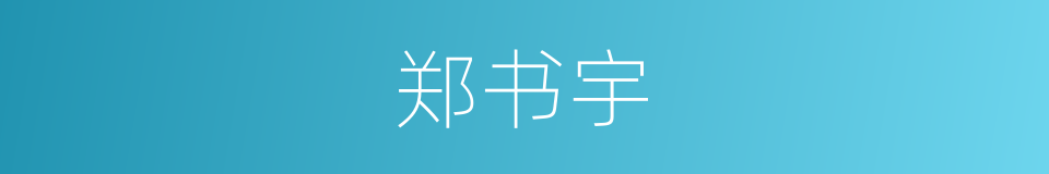 郑书宇的同义词