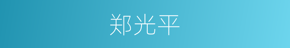 郑光平的同义词