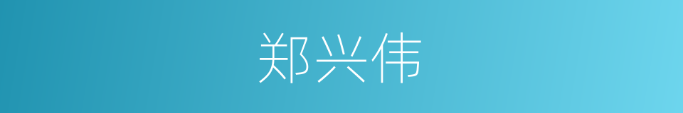 郑兴伟的同义词