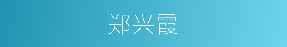 郑兴霞的同义词