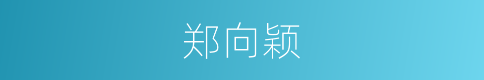 郑向颖的同义词