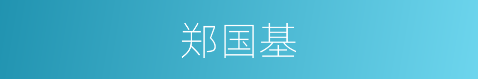 郑国基的同义词