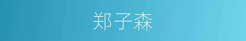 郑子森的同义词