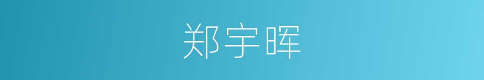 郑宇晖的同义词