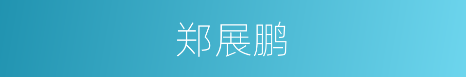 郑展鹏的同义词