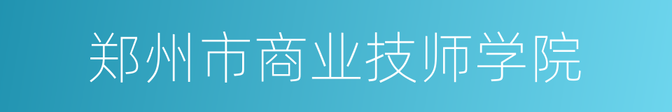 郑州市商业技师学院的同义词