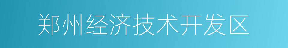 郑州经济技术开发区的同义词