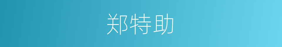 郑特助的同义词