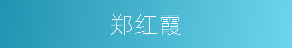 郑红霞的同义词