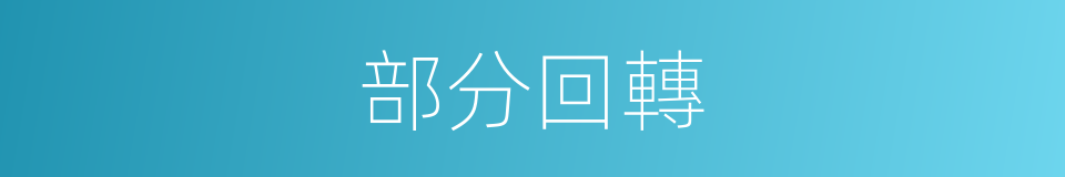 部分回轉的同義詞