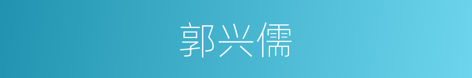 郭兴儒的同义词