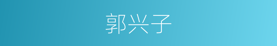 郭兴子的同义词