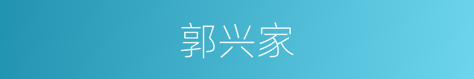 郭兴家的同义词