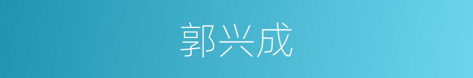 郭兴成的同义词