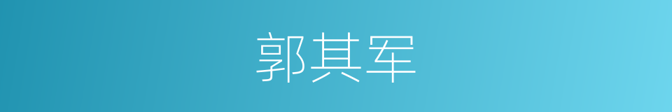 郭其军的同义词