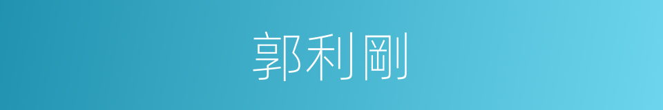 郭利剛的同義詞