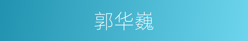 郭华巍的同义词