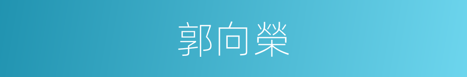 郭向榮的同義詞