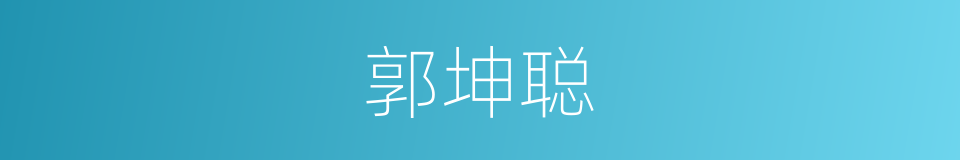 郭坤聪的同义词