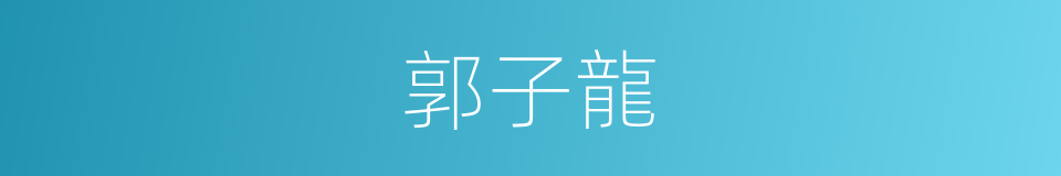 郭子龍的同義詞