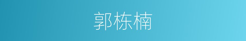 郭栋楠的同义词