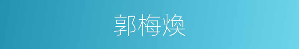 郭梅煥的同義詞