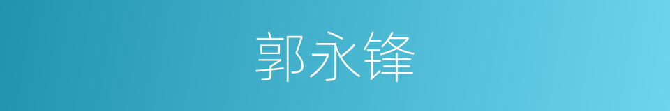 郭永锋的同义词
