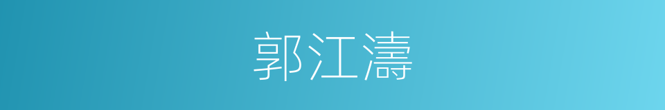 郭江濤的同義詞