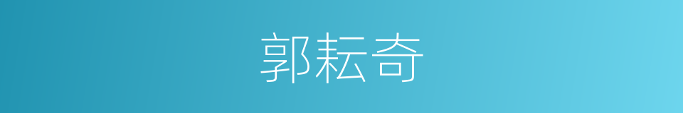 郭耘奇的同义词