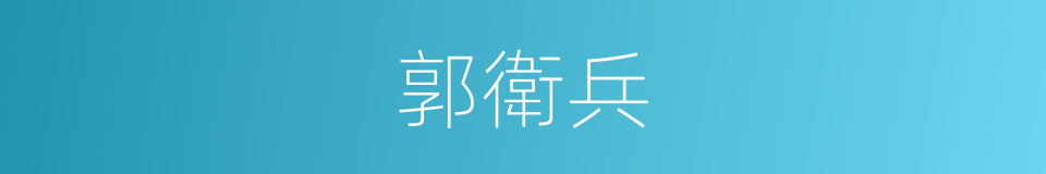郭衛兵的同義詞