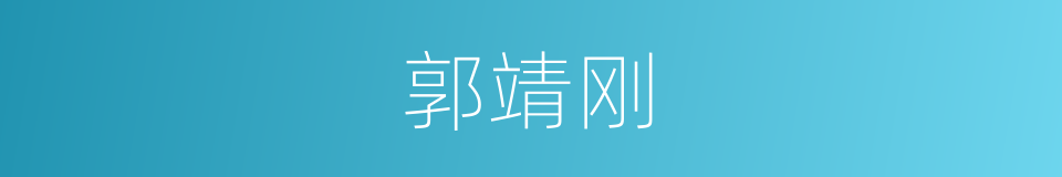 郭靖刚的同义词