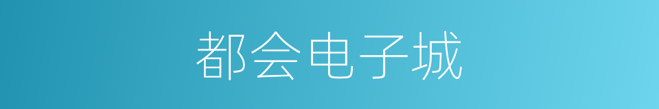 都会电子城的同义词