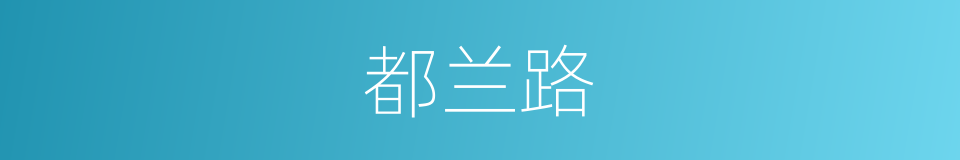 都兰路的同义词